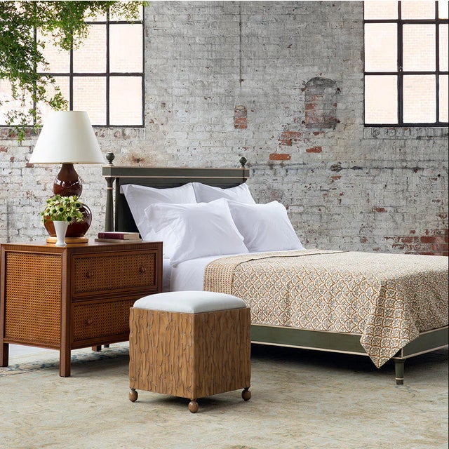 Tan Bunny Williams Home Flora King Coverlet (92x108) For Sale - Image 8 of 8