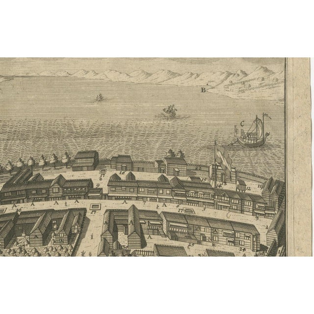 Beige Nagasaki Japan Voc Engraving, 1736 For Sale - Image 8 of 11