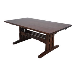 Stickley Pasadena Bungalow Mahogany Dining Table For Sale