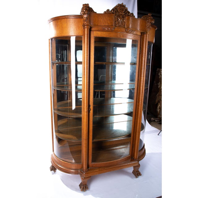 Brown Late 19th Century Horner Tiger Maple Cabinet For Sale - Image 8 of 13