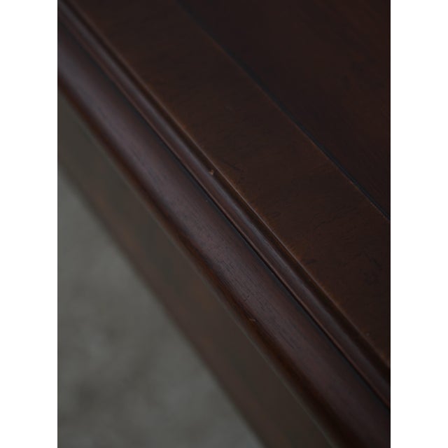 Brown Kittinger Chippendale Style Mahogany Executive Desk For Sale - Image 8 of 18