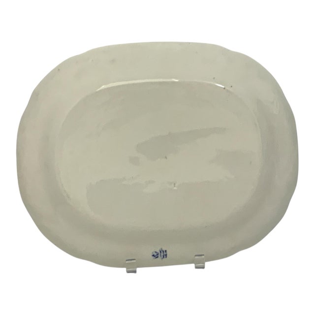 Antique Allertons Blue Willow Oval Serving Meat Platter 13.75" Made in Staffordshire England c. 1891-1912. Approx. 1 ⅛"...