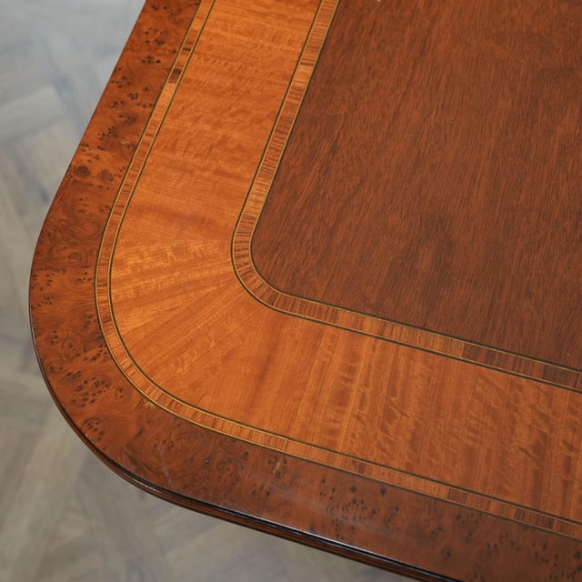 1990s Vintage English Mahogany Dining Table | Chairish