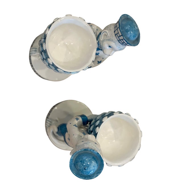 Pair Palm Beach Monkey’s Toting Artichoke Bowls For Sale - Image 18 of 18