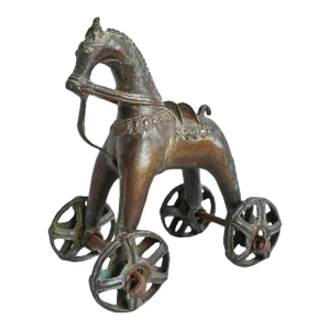Antique Bronze India Toy Horse