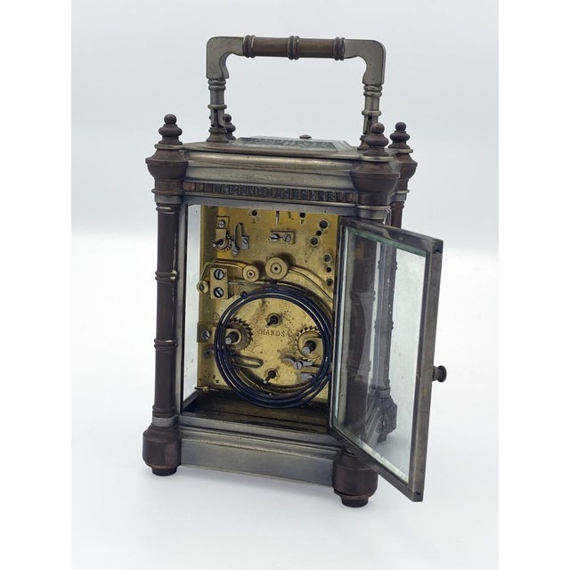 Antique Travel Clock, 1887 For Sale - Image 4 of 10