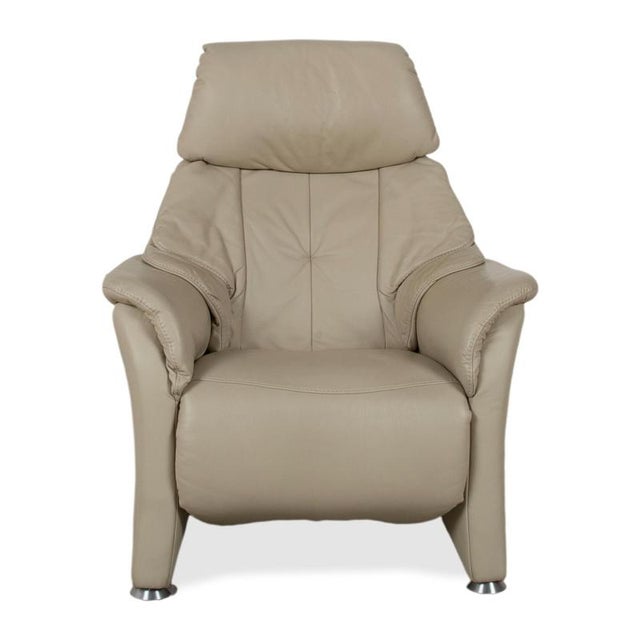 Himolla Cumuly 4215 Leather Armchair Beige Cream with Manual Reclining Function For Sale - Image 14 of 18