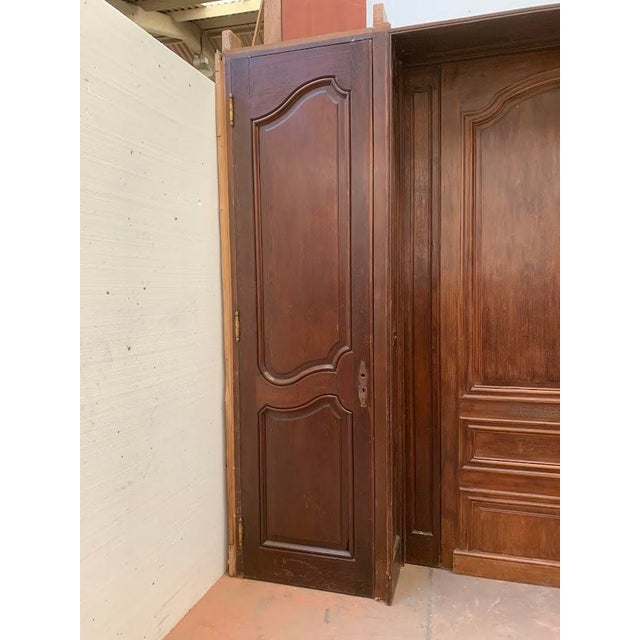 19th Century Louis XV Carved Oak Paneling Element For Sale - Image 9 of 12