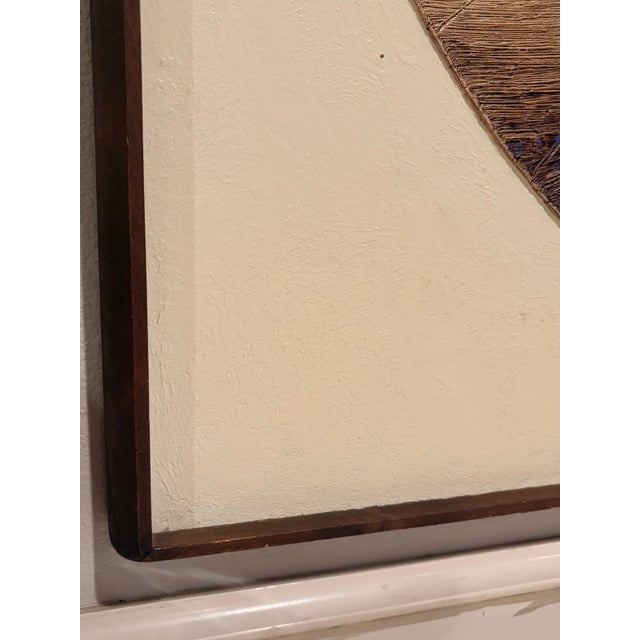 1970s Mid-Century Modern Oil Painting by Seattle Artist "Russell" Large Painting For Sale - Image 11 of 16