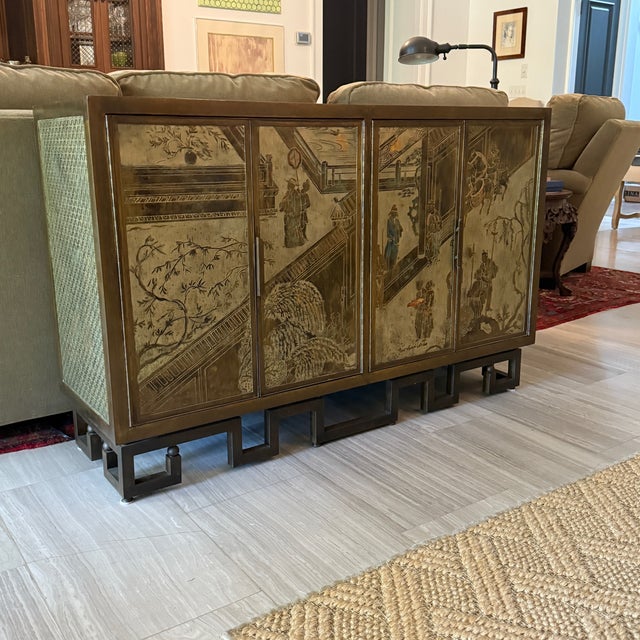 1970s Philip and Kelvin LaVerne, Mid-Century Modern, "Chan Li" Cabinet, Signed For Sale - Image 17 of 18