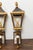 Mid 20th Century French Mid Century Modern Gilt Iron Wall Mounted Lanterns with Single Lights - a Pair For Sale - Image 4 of 9