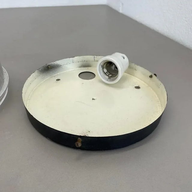 Small Textured Bubble Glass Wall Light attributed to Hustadt Lights, 1970s For Sale - Image 14 of 18