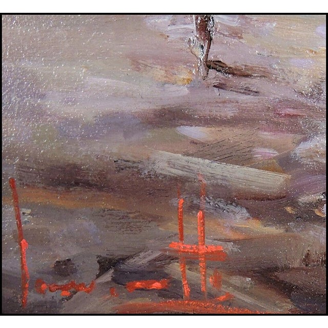 Impressionist Mid 20th Century Evening Glow, Claudio Simonetti For Sale - Image 3 of 4