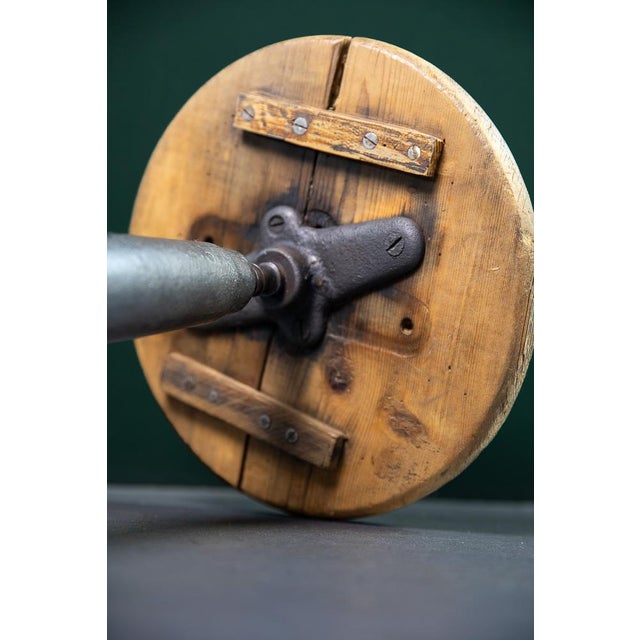 Wood Vintage Industrial Stool, 1930s For Sale - Image 7 of 8