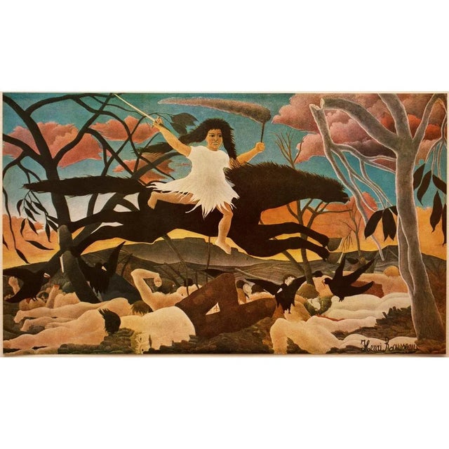 1951 After Rousseau, "La Guerre" First Edition Full-Color Print For Sale In Dallas - Image 6 of 7