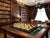 Offering a vintage 1960s Chinese figurine chess set with restored wood marquetry playing board. This unique chess set...