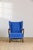 Royal Blue Armchair, 1950s For Sale - Image 4 of 6
