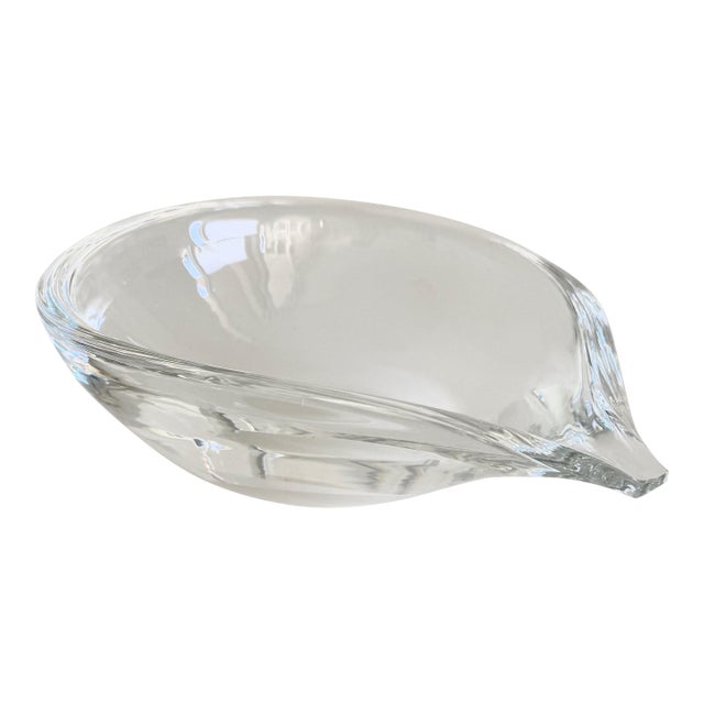 Steuben Teardrop Cigar Ashtray or Bowl, 1990s For Sale