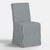 Spritely Home Slipcover for Stoffer Home x Cloth & Company for Lindy Slipcover Dining Chair in Jane Stripe Denim For Sale - Image 4 of 7