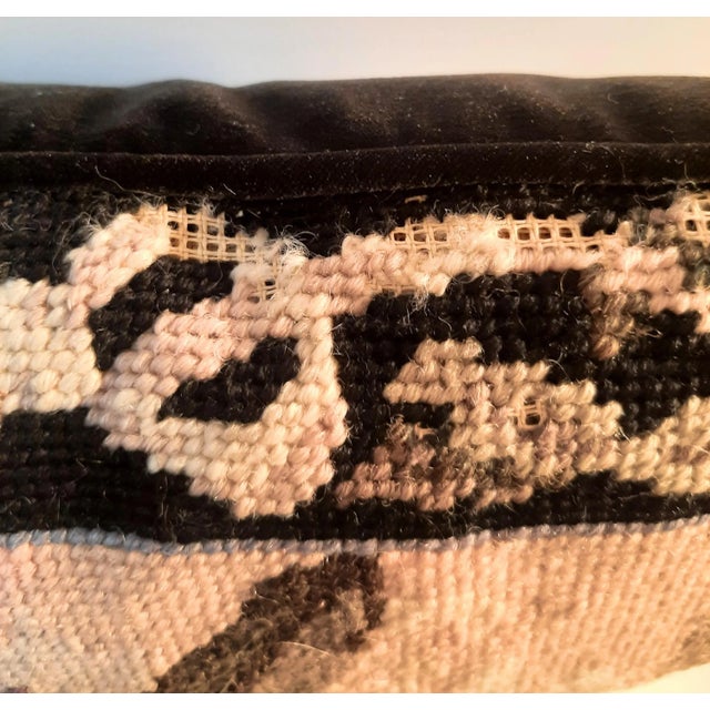 Traditional Ribbon Butterfly Floral Needlepoint Pillow For Sale - Image 3 of 10