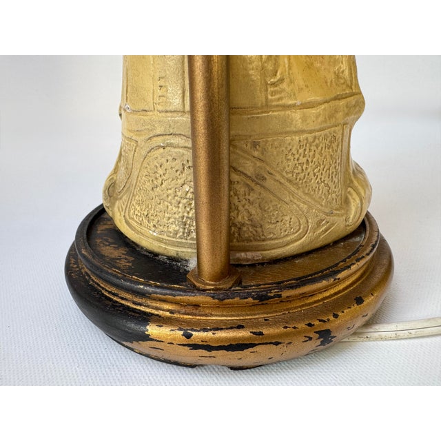 Vintage Claridge Shops Chalkware Gentleman Figural Table Lamp For Sale - Image 13 of 18