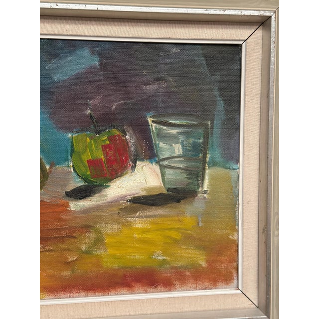 Louis Zelig, Fruit, 1960s, Oil on Canvas, Framed 72 × 55 Cm For Sale - Image 13 of 18