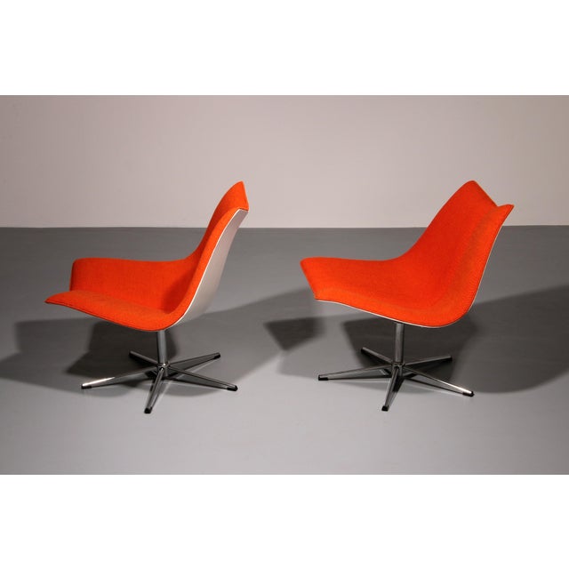 Red Montreal 67 Pavillon Chairs attributed to Christen Sørensen for Ebena-Lasalle, 1970s, Set of 2 For Sale - Image 8 of 12