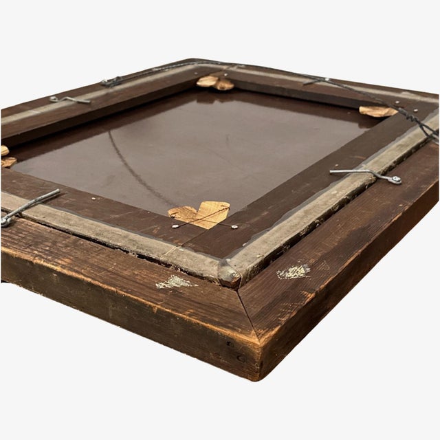 Antique 19th Century Victorian Portrait of Woman in Floral Lace Bonnet, Framed (Oil on Canvas) For Sale - Image 10 of 11