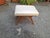 Mid-Century Modern Ottoman in Light Wood with Eco-Leather Upholstery, 1950s For Sale - Image 3 of 9