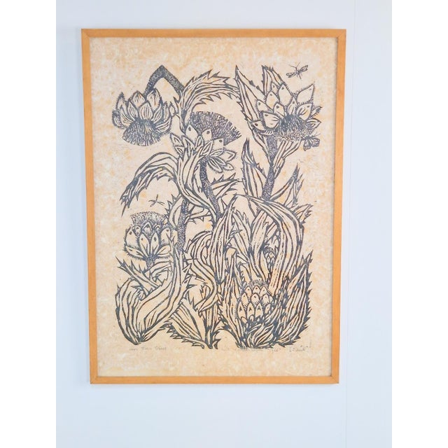 Wil Willerijn, Blackthorn, Etching on Handmade Paper, 1966 For Sale - Image 4 of 14
