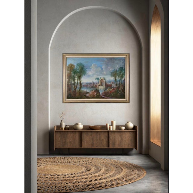 Maria Luigia Raggi, 18th Century Italian Capriccio Landscape Painting For Sale - Image 7 of 13