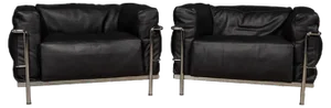 Set of Large Model Chairs by Le Corbusier for Cassina, 2000