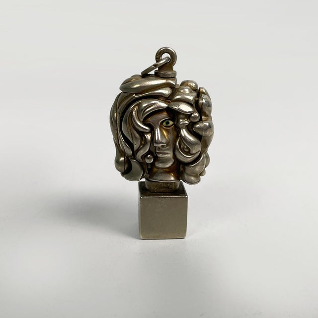 Spanish metal sculpture Micro Portrait de Michèle by Miguel Berrocal, 1970s Metal sculpture model Micro Portrait de...