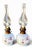 1950s Vintage Limoges Floral Porcelain Electric Lamps - Pair For Sale - Image 5 of 18