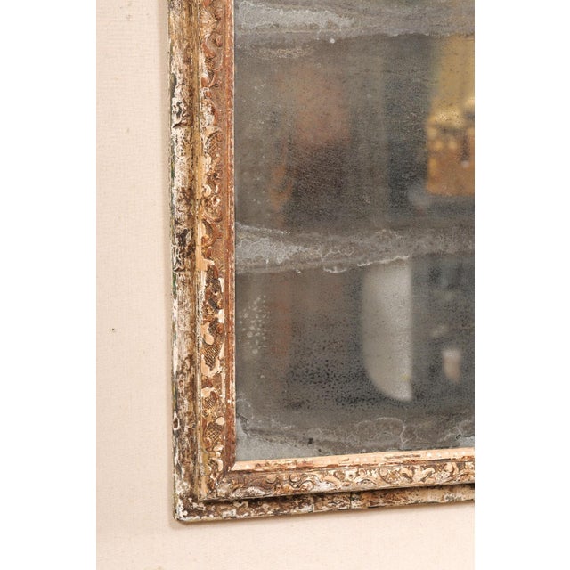 Wood French 19th Century Mirror with Original Glass & Paint For Sale - Image 7 of 10
