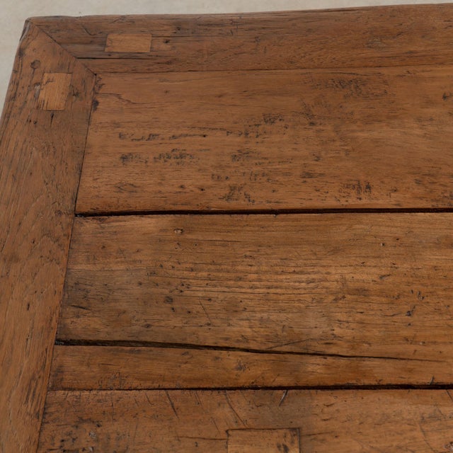 19th Century Rustic Baker's Table Coffee Table With Hidden Storage For Sale - Image 6 of 18