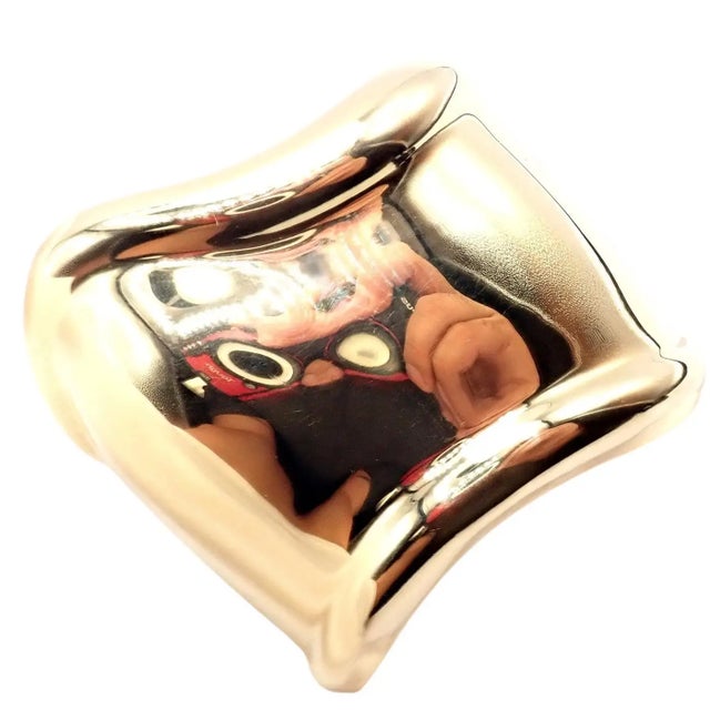 Late 20th Century Tiffany & Co. Peretti Yellow Gold Medium Bone Cuff Bracelet For Sale - Image 14 of 14