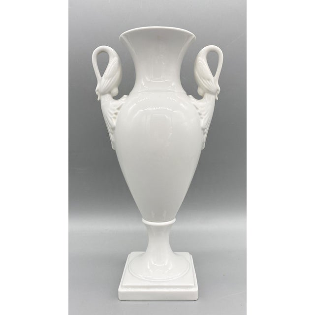 MidCentury Alboth & Kaiser/ Alka Kunst White Porcelain Urn Vase With