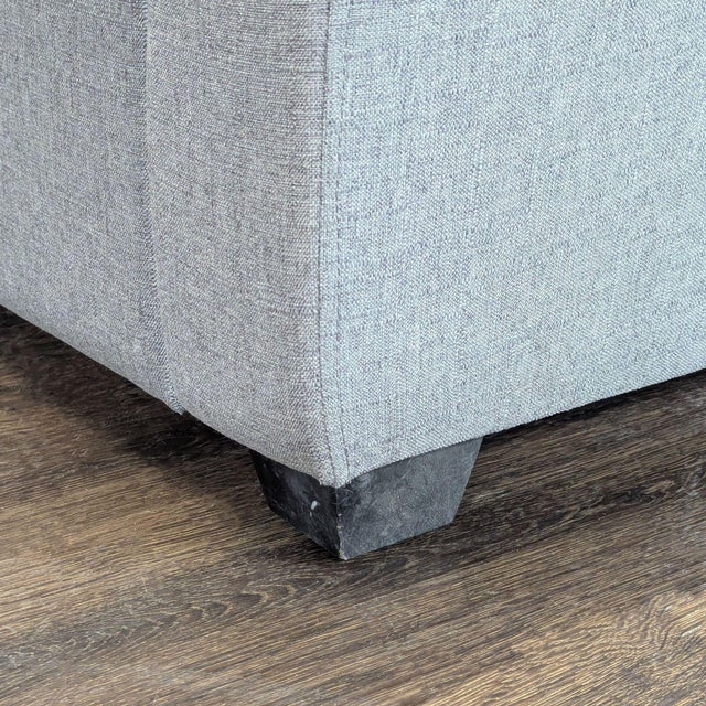 Gray Modern 3-Seat Gray Sofa With Cushions For Sale - Image 8 of 9