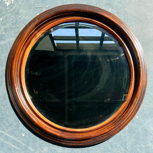 Baker Furniture Company Vintage Boho Italian Baker Milling Road Millwork Mirror For Sale - Image 4 of 12