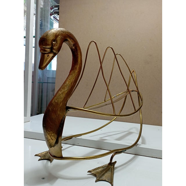 Swan Magazine Holder from Maison Jansen For Sale - Image 17 of 18