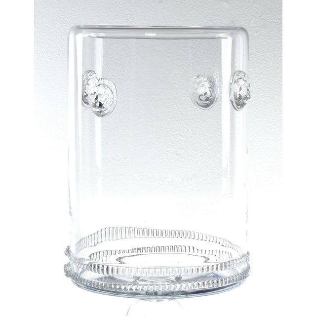 Glass Crystal Vase on Pedestal, Circa 1890 For Sale - Image 7 of 10