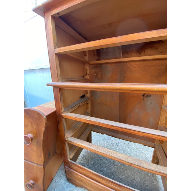 Wood Wooden Chest of Drawers, 1950s For Sale - Image 7 of 17