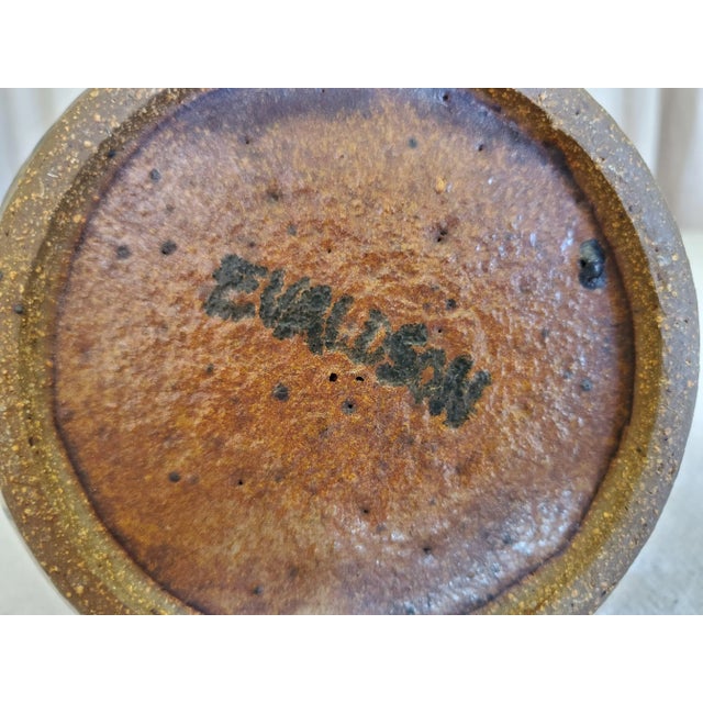 Brown Mid 20th Century Studio Pottery Brown Ceramic Tea Pot For Sale - Image 8 of 9