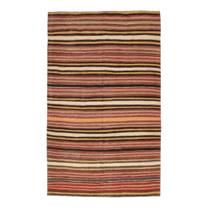 Mid 20th Century Striped Vintage Turkish Kilim Rug