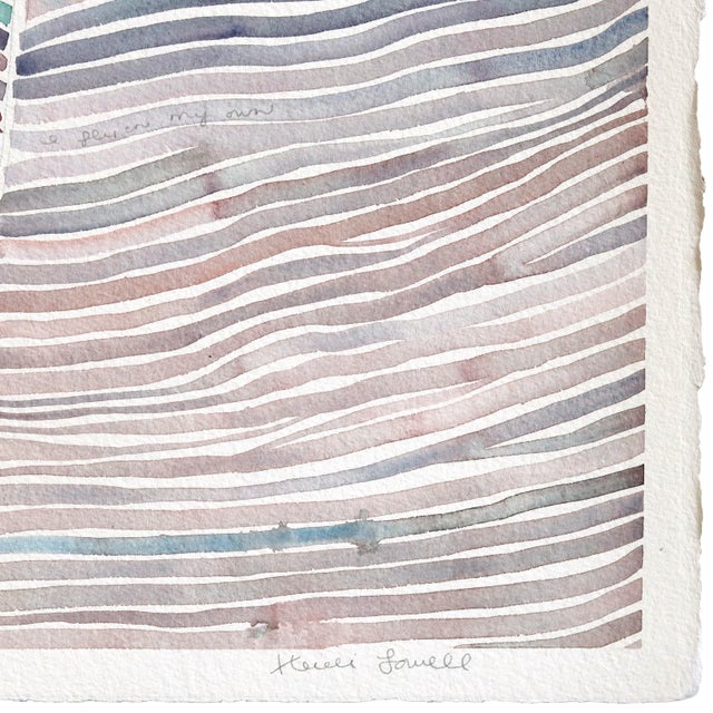3.16 #10 - OrigiThe Language of Beauty - Original Abstract Landscape Watercolor Painting on Paper by Heidi Lowell For Sale In Los Angeles - Image 6 of 6