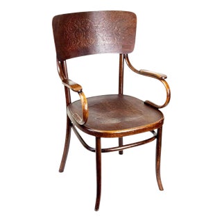 Beech Armchair from Fischel, 1900s For Sale