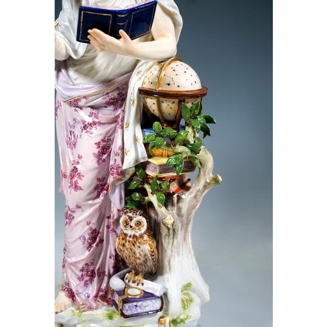 Blue Science, Large Allegorical Figure, by Emmerich Andresen, Meissen Germany, C 1900, 1890s For Sale - Image 8 of 11