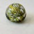Vintage Art Glass Paper Weight in Yellow and White Swirl For Sale In Los Angeles - Image 6 of 6