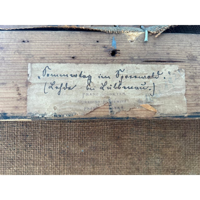 Late 19th Century "Sonntag Im Spreewald (Kahn Bei Lübbenau) " by Franz Schreyer (1858-1938) For Sale - Image 11 of 11